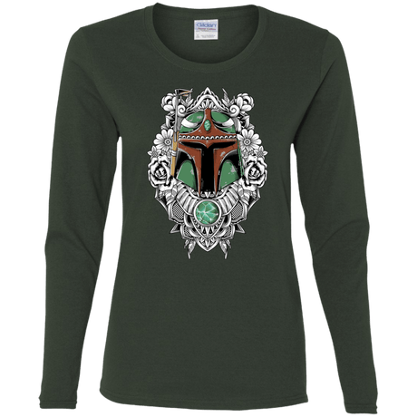 T-Shirts Forest / S Mandalorian Warrior Women's Long Sleeve T-Shirt