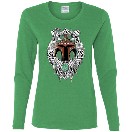 T-Shirts Irish Green / S Mandalorian Warrior Women's Long Sleeve T-Shirt