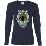 T-Shirts Navy / S Mandalorian Warrior Women's Long Sleeve T-Shirt