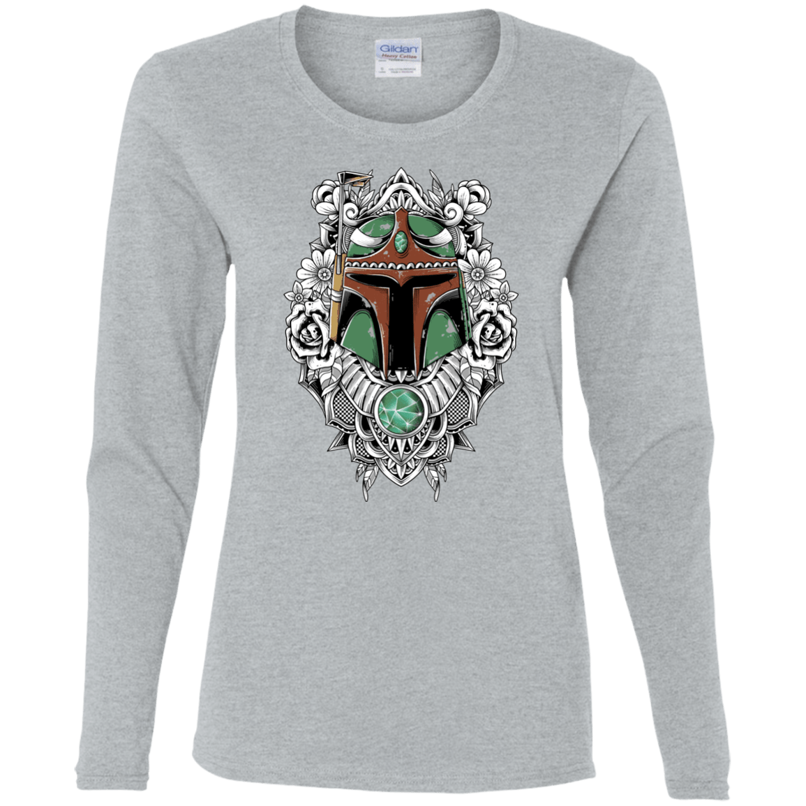 T-Shirts Sport Grey / S Mandalorian Warrior Women's Long Sleeve T-Shirt