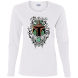 T-Shirts White / S Mandalorian Warrior Women's Long Sleeve T-Shirt