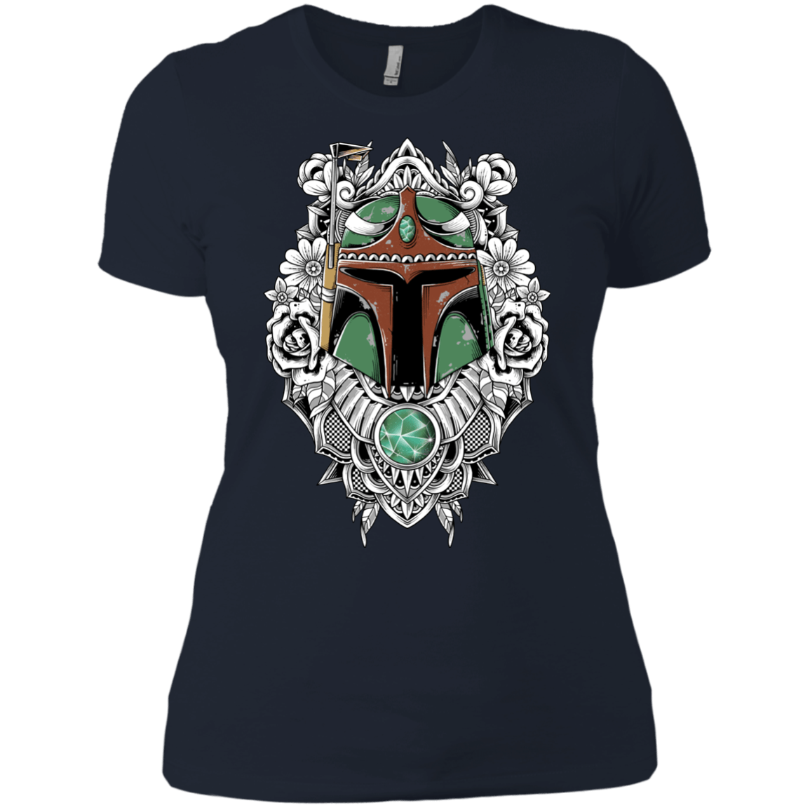 T-Shirts Midnight Navy / X-Small Mandalorian Warrior Women's Premium T-Shirt