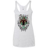 T-Shirts Heather White / X-Small Mandalorian Warrior Women's Triblend Racerback Tank