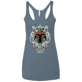 T-Shirts Indigo / X-Small Mandalorian Warrior Women's Triblend Racerback Tank