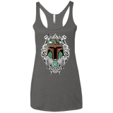 T-Shirts Premium Heather / X-Small Mandalorian Warrior Women's Triblend Racerback Tank