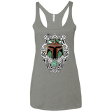 T-Shirts Venetian Grey / X-Small Mandalorian Warrior Women's Triblend Racerback Tank