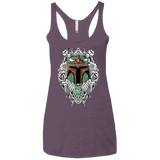 T-Shirts Vintage Purple / X-Small Mandalorian Warrior Women's Triblend Racerback Tank