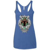 T-Shirts Vintage Royal / X-Small Mandalorian Warrior Women's Triblend Racerback Tank