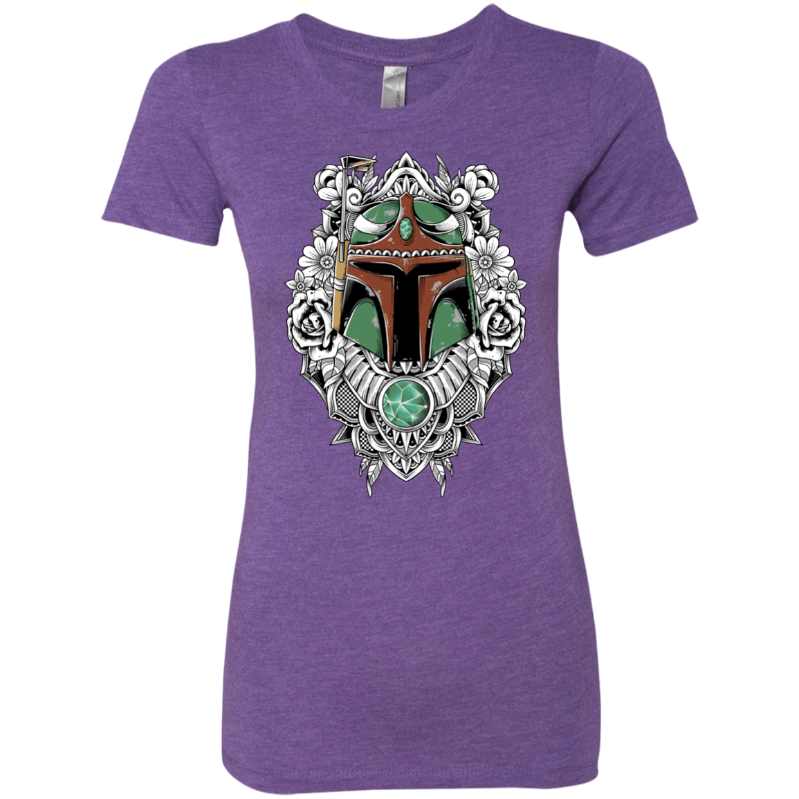 T-Shirts Purple Rush / S Mandalorian Warrior Women's Triblend T-Shirt