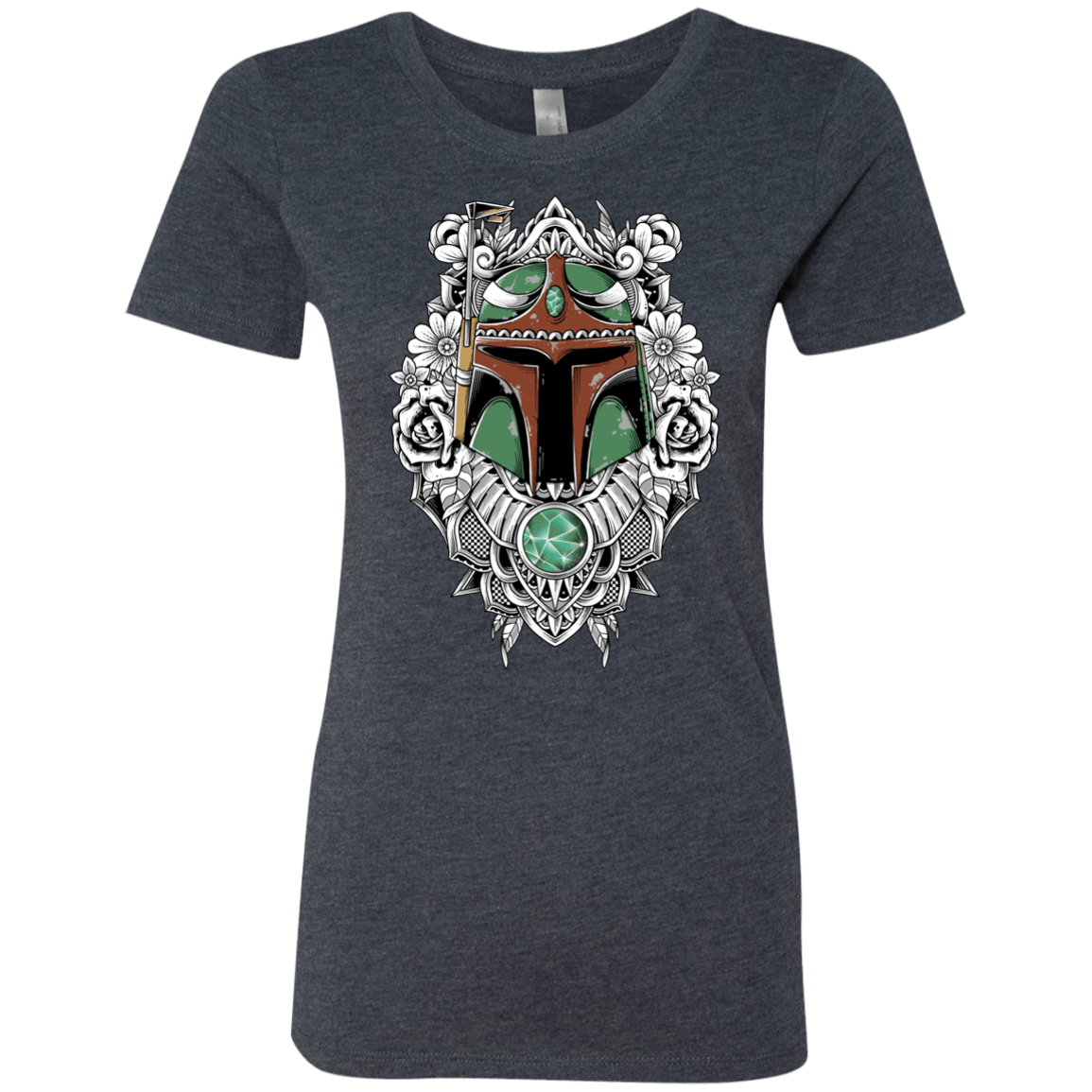 T-Shirts Vintage Navy / S Mandalorian Warrior Women's Triblend T-Shirt