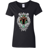 T-Shirts Black / S Mandalorian Warrior Women's V-Neck T-Shirt