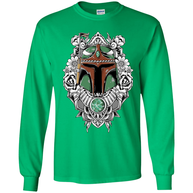 T-Shirts Irish Green / YS Mandalorian Warrior Youth Long Sleeve T-Shirt