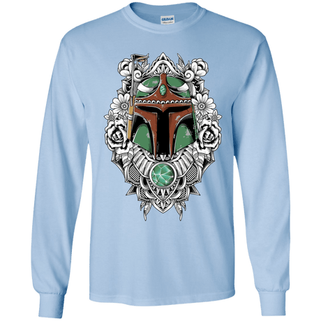 T-Shirts Light Blue / YS Mandalorian Warrior Youth Long Sleeve T-Shirt