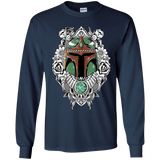 T-Shirts Navy / YS Mandalorian Warrior Youth Long Sleeve T-Shirt