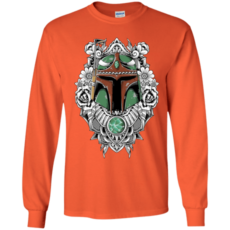T-Shirts Orange / YS Mandalorian Warrior Youth Long Sleeve T-Shirt
