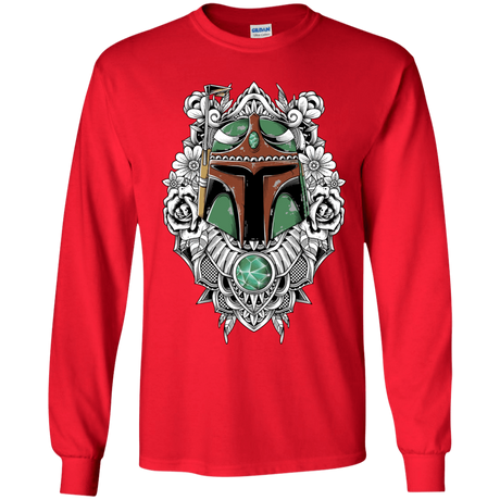 T-Shirts Red / YS Mandalorian Warrior Youth Long Sleeve T-Shirt