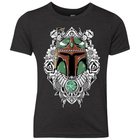 T-Shirts Vintage Black / YXS Mandalorian Warrior Youth Triblend T-Shirt
