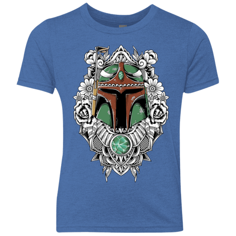 T-Shirts Vintage Royal / YXS Mandalorian Warrior Youth Triblend T-Shirt