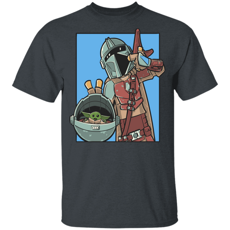 T-Shirts Dark Heather / YXS Mando and the Child Youth T-Shirt