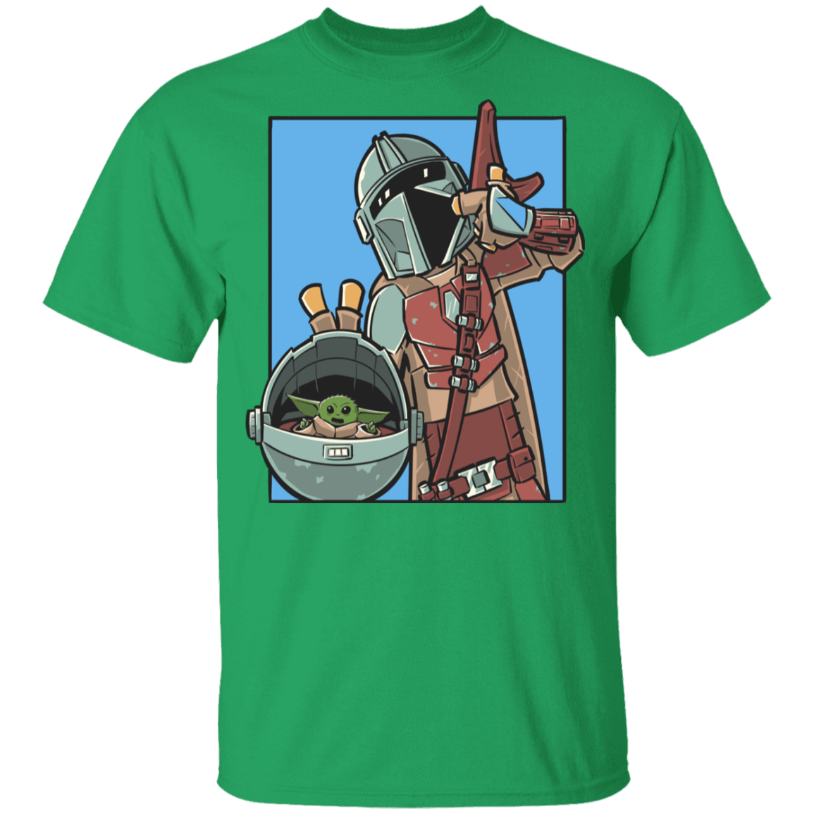 T-Shirts Irish Green / YXS Mando and the Child Youth T-Shirt
