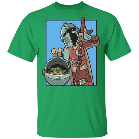 T-Shirts Irish Green / YXS Mando and the Child Youth T-Shirt