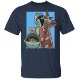 T-Shirts Navy / YXS Mando and the Child Youth T-Shirt