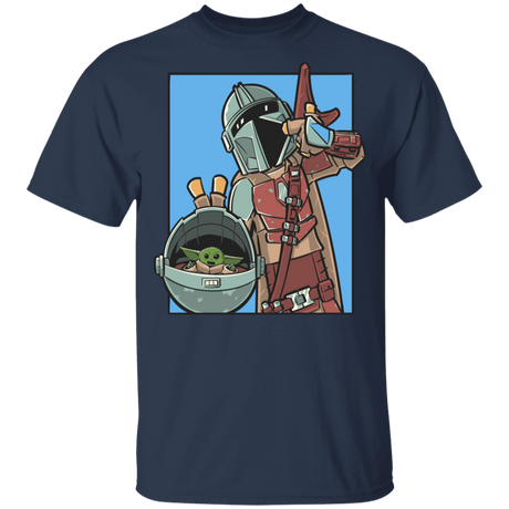 T-Shirts Navy / YXS Mando and the Child Youth T-Shirt