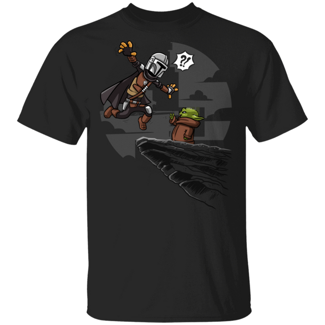 T-Shirts Black / S Mando Baby Yoda King Powers T-Shirt