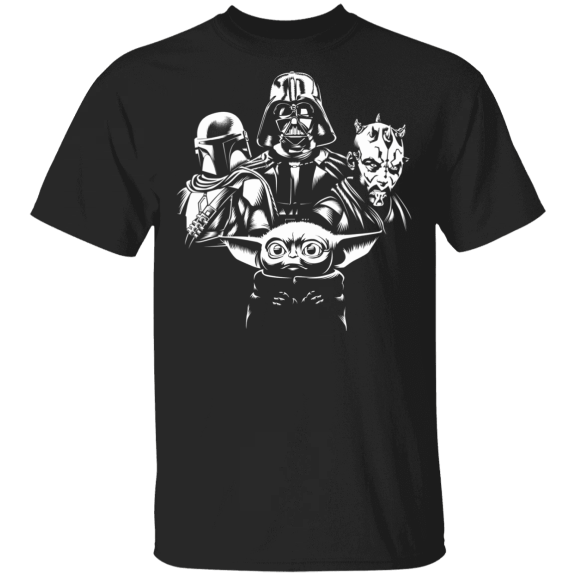 T-Shirts Black / S Mando Yoda Darth Rhapsody T-Shirt