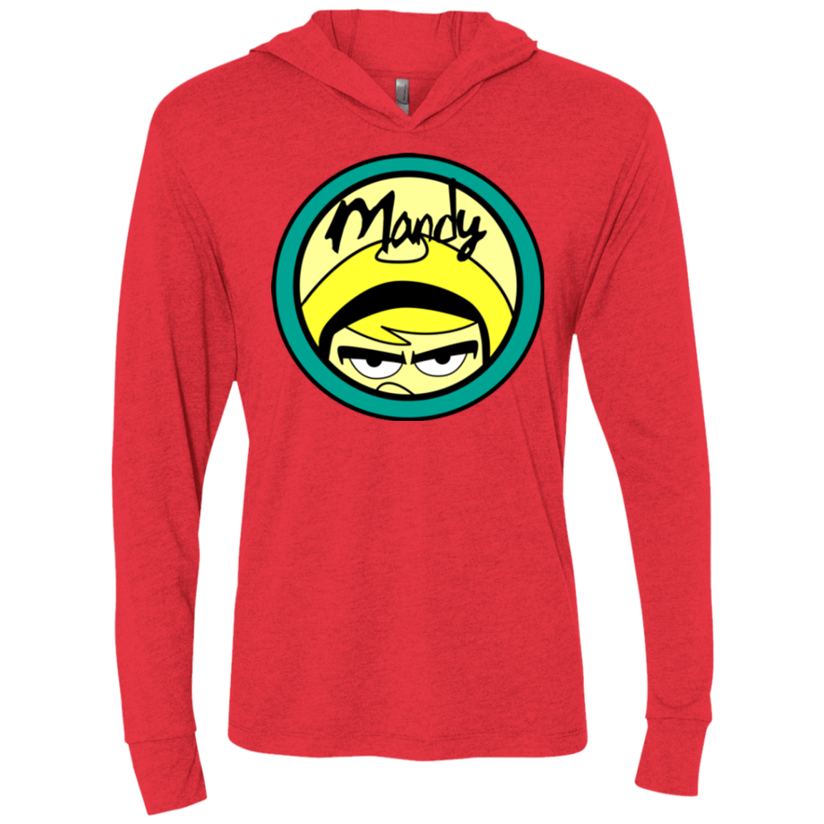 T-Shirts Vintage Red / X-Small Mandy Triblend Long Sleeve Hoodie Tee