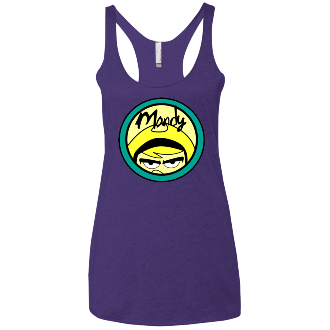 T-Shirts Purple / X-Small Mandy Women's Triblend Racerback Tank