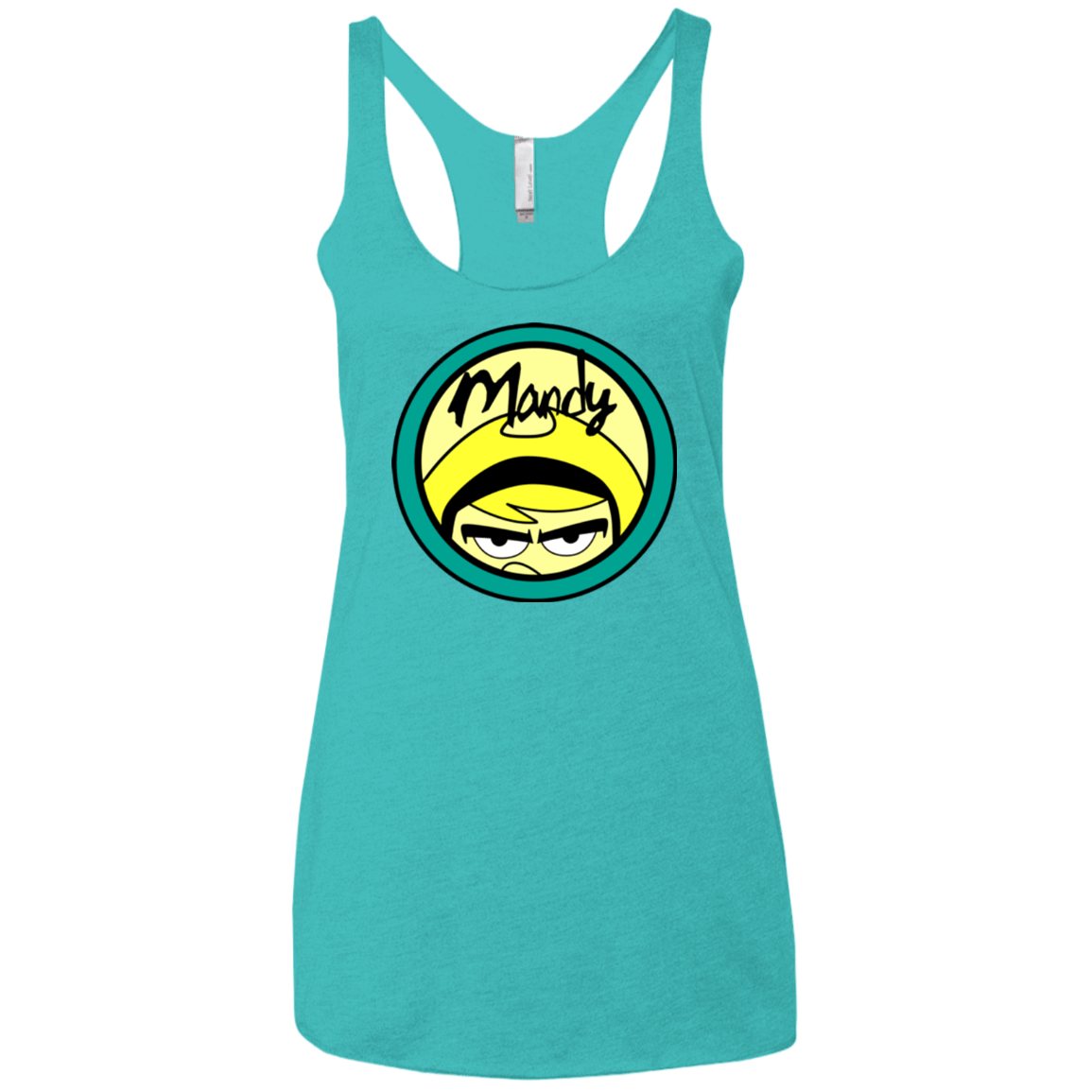 T-Shirts Tahiti Blue / X-Small Mandy Women's Triblend Racerback Tank