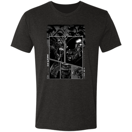 T-Shirts Vintage Black / S Manga Alien Men's Triblend T-Shirt