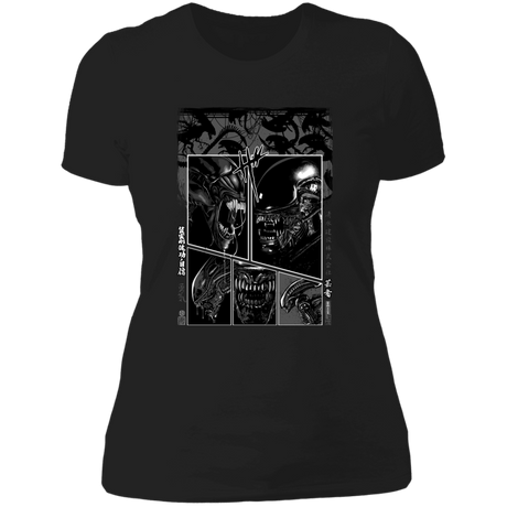 T-Shirts Black / X-Small Manga Alien Women's Premium T-Shirt