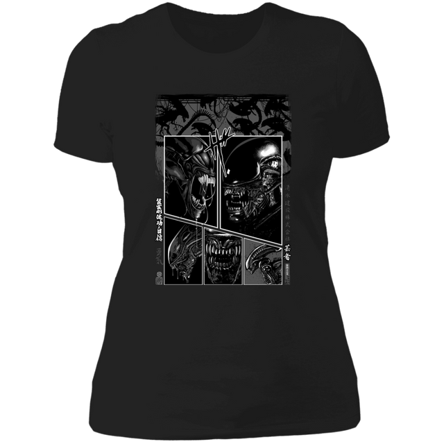 T-Shirts Black / X-Small Manga Alien Women's Premium T-Shirt