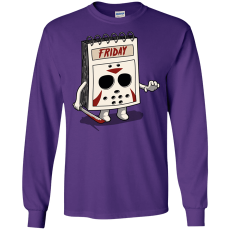 T-Shirts Purple / S Manic Friday Men's Long Sleeve T-Shirt