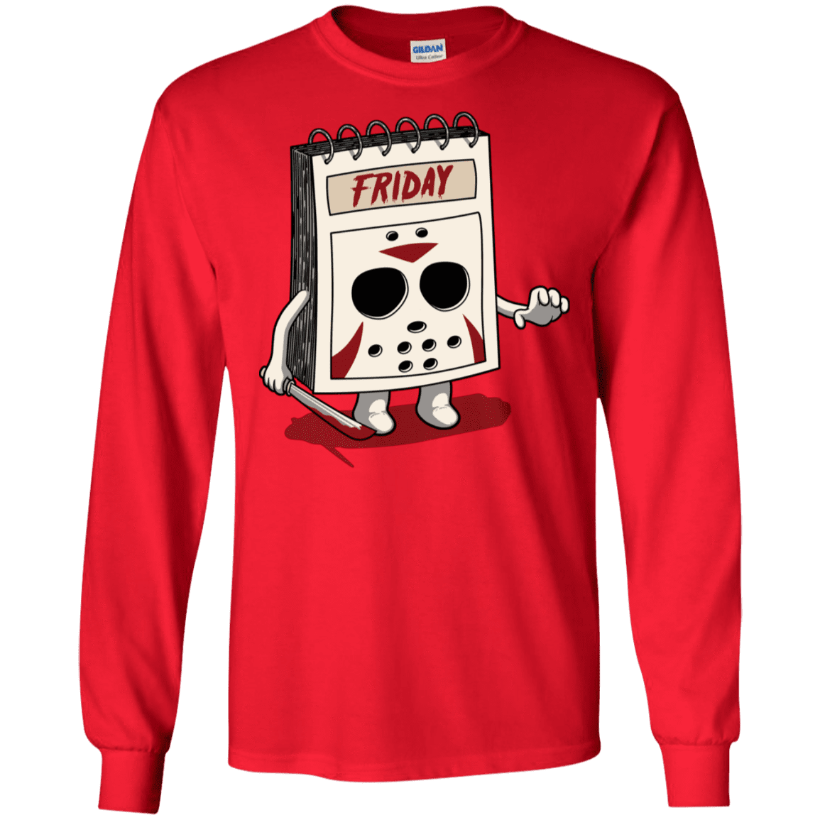 T-Shirts Red / S Manic Friday Men's Long Sleeve T-Shirt
