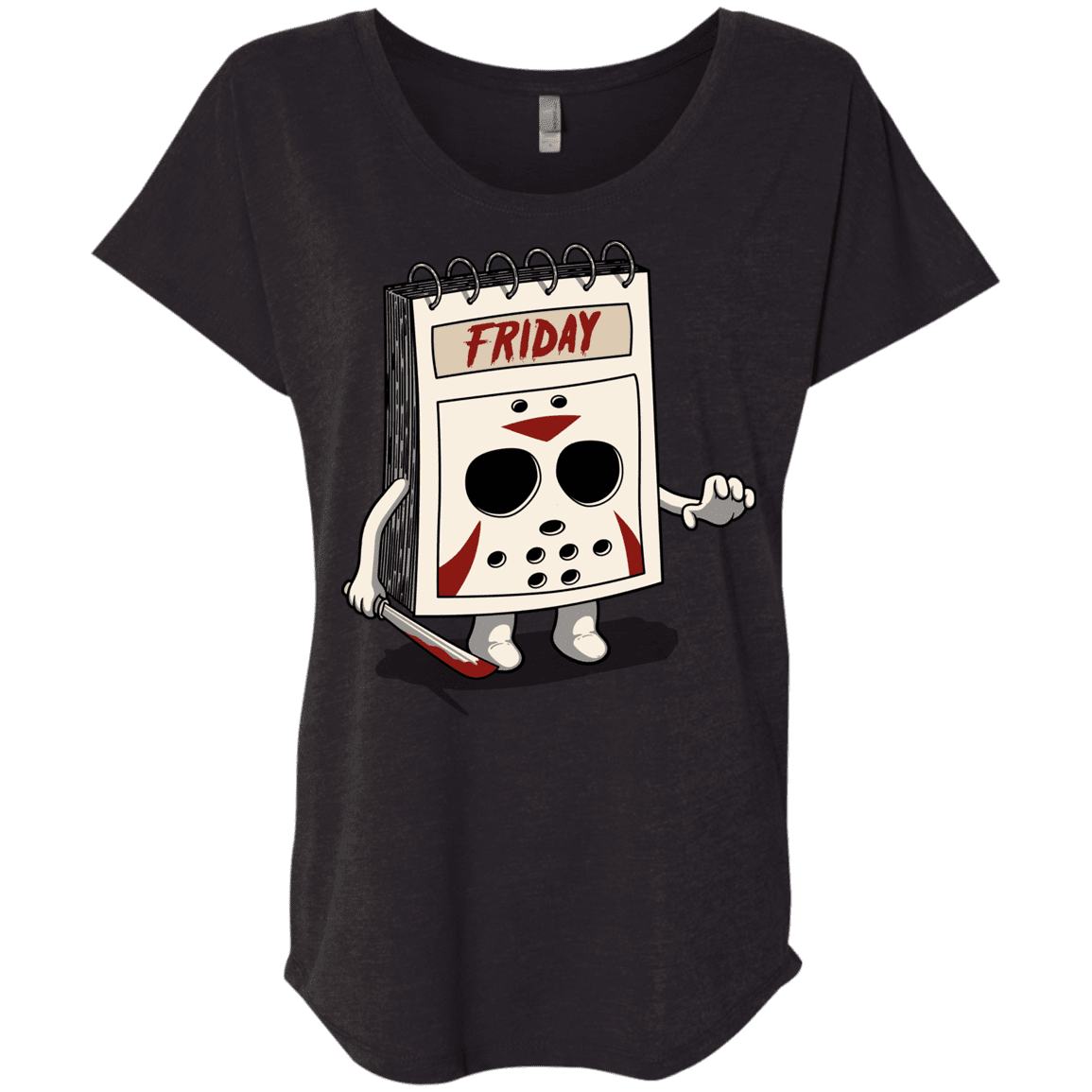 T-Shirts Vintage Black / X-Small Manic Friday Triblend Dolman Sleeve