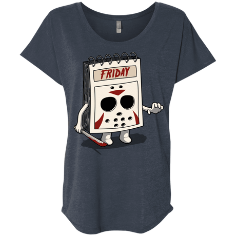 T-Shirts Vintage Navy / X-Small Manic Friday Triblend Dolman Sleeve