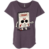 T-Shirts Vintage Purple / X-Small Manic Friday Triblend Dolman Sleeve