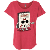 T-Shirts Vintage Red / X-Small Manic Friday Triblend Dolman Sleeve