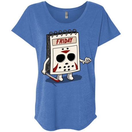 T-Shirts Vintage Royal / X-Small Manic Friday Triblend Dolman Sleeve