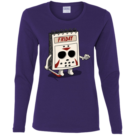 T-Shirts Purple / S Manic Friday Women's Long Sleeve T-Shirt