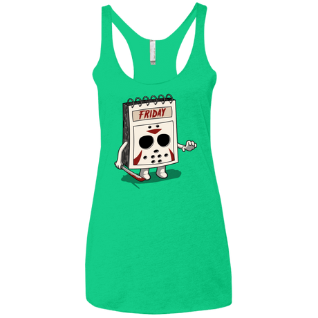 T-Shirts Envy / X-Small Manic Friday Women's Triblend Racerback Tank