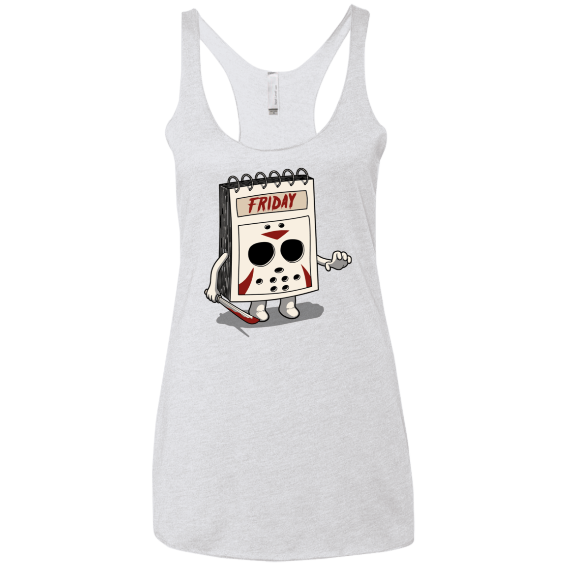 T-Shirts Heather White / X-Small Manic Friday Women's Triblend Racerback Tank