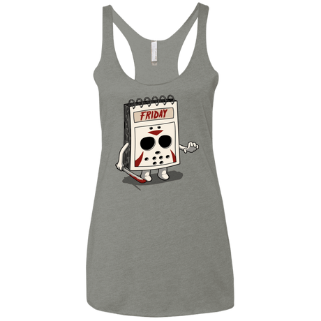 T-Shirts Venetian Grey / X-Small Manic Friday Women's Triblend Racerback Tank