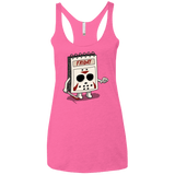 T-Shirts Vintage Pink / X-Small Manic Friday Women's Triblend Racerback Tank
