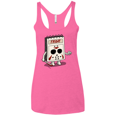 T-Shirts Vintage Pink / X-Small Manic Friday Women's Triblend Racerback Tank