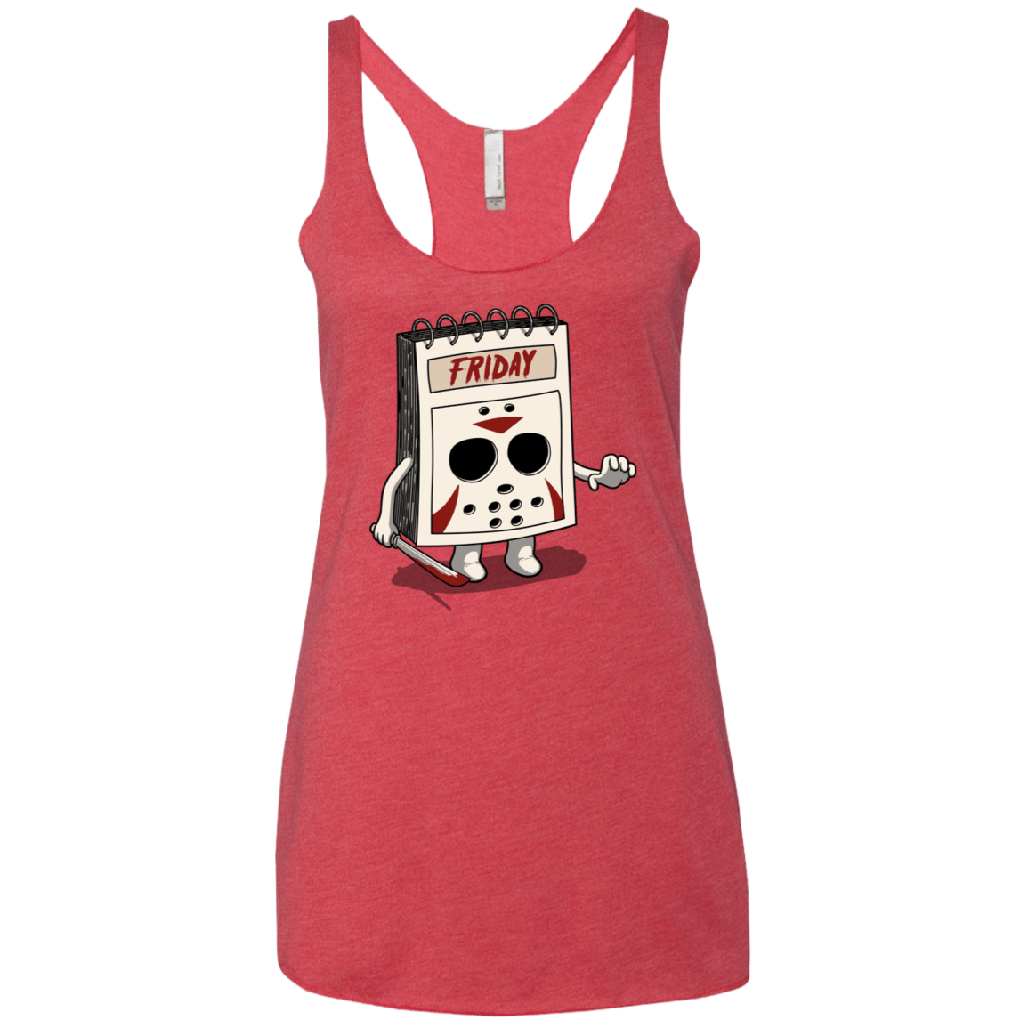 T-Shirts Vintage Red / X-Small Manic Friday Women's Triblend Racerback Tank