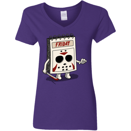 T-Shirts Purple / S Manic Friday Women's V-Neck T-Shirt